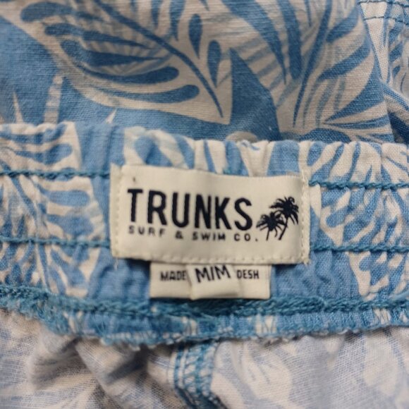 Surf & Swim Co Trunks Tropical Print Pull On Swim Trunks Mens Medium - Picture 5 of 8